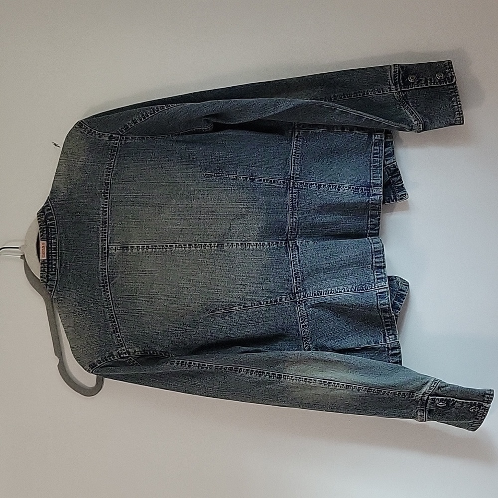 Guess Jeans Stretch Denim Jacket Sz L - Picture 3 of 5